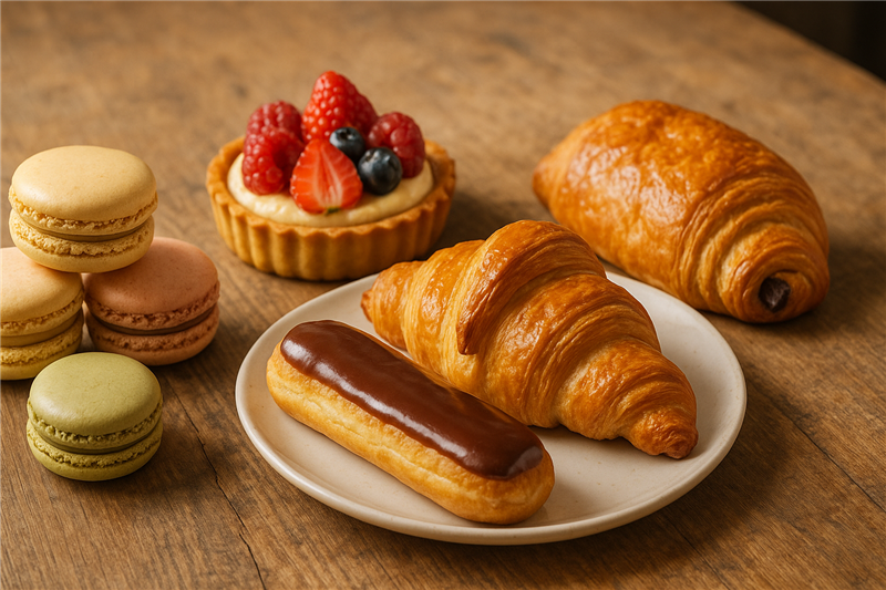 Assorted French pastries