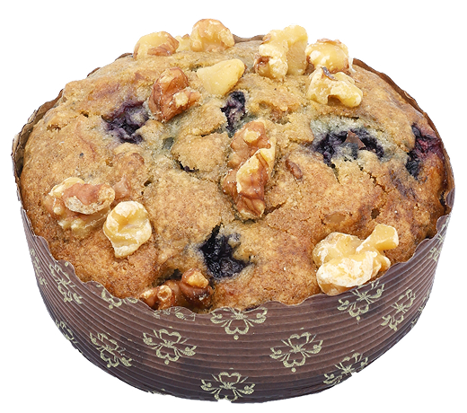 Gluten-Free Blueberry Walnut Muffin